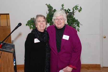 Awardee Janet Gillespie and Pat OBrien